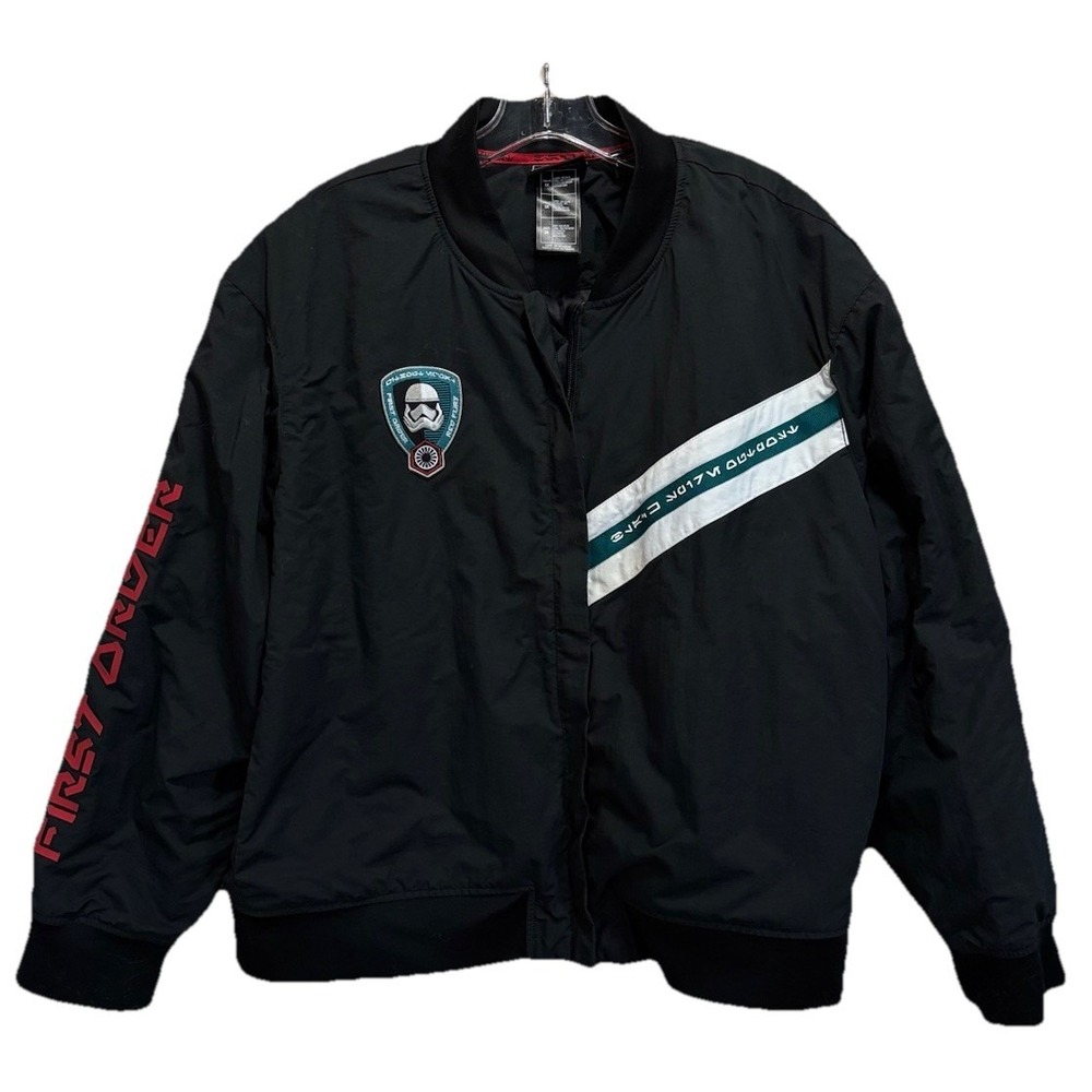 Galaxy's Star Wars Nylon Patch Jacket First Driver 3XL Logo Embroid Zip 709